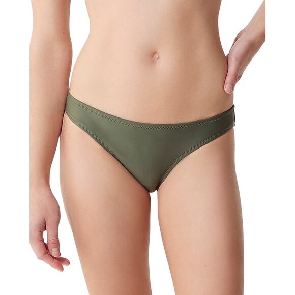 NWT J.Crew Heritage High-Leg Bikini Bottom XL Cool Cypress Green - Picture 1 of 5